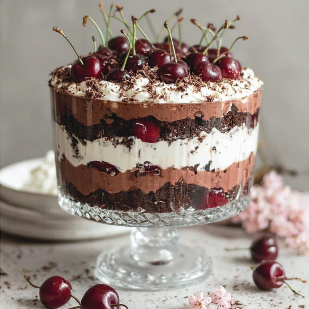Rich and Decadent Vegan Black Forest Trifle