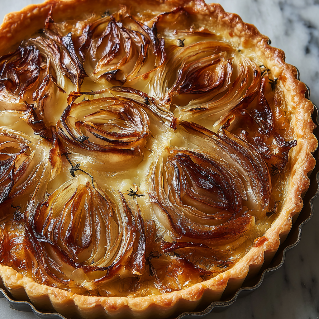 Savory Caramelized Onion and Gruyère Tart Recipe